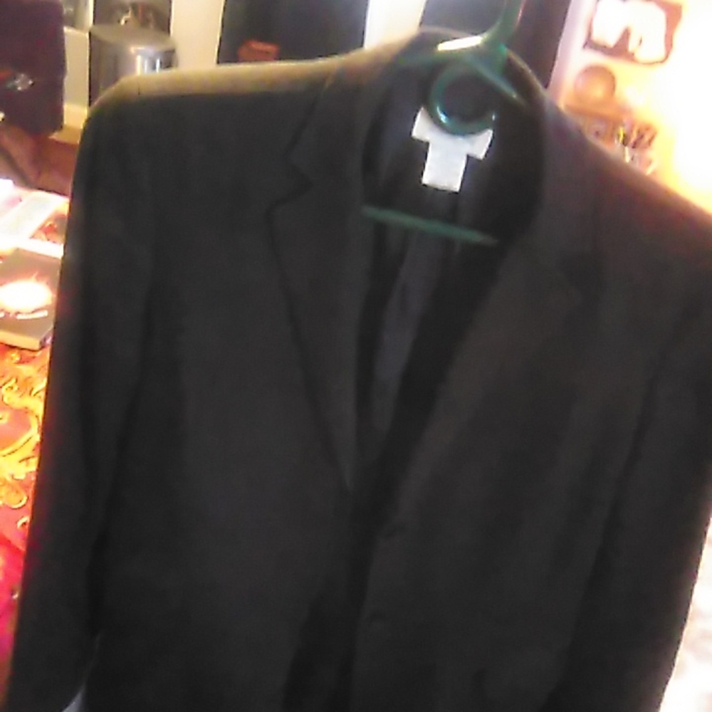 Brooks Brothers black regular fit size 6 blazer/suit jacket women's/junior's